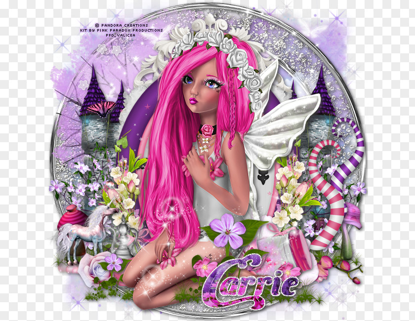 Fairy Leather And Lace Flower Fantasy Barbie PNG