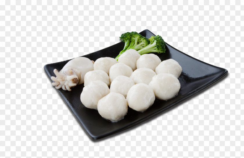 Fish Meatball Products In Kind Broccoli Dish Ball Hot Pot Slice Beef PNG