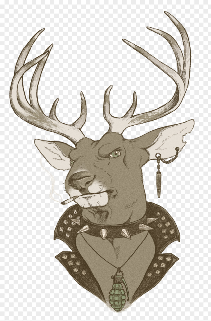 Hunting Season Reindeer Drawing Elk Wildlife PNG