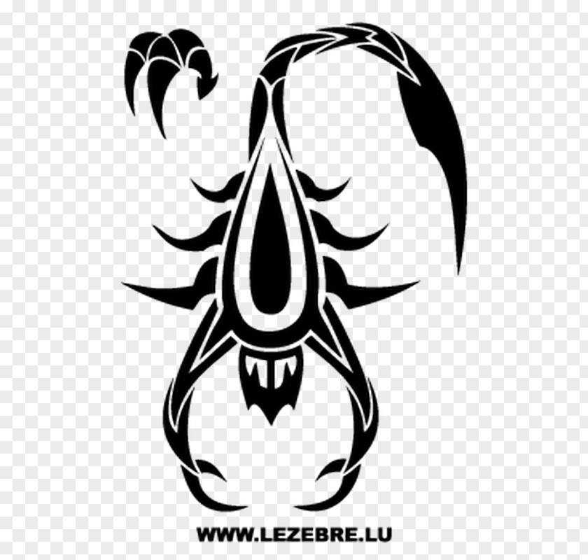 Scorpion Tattoo Tribe Decal Sticker PNG