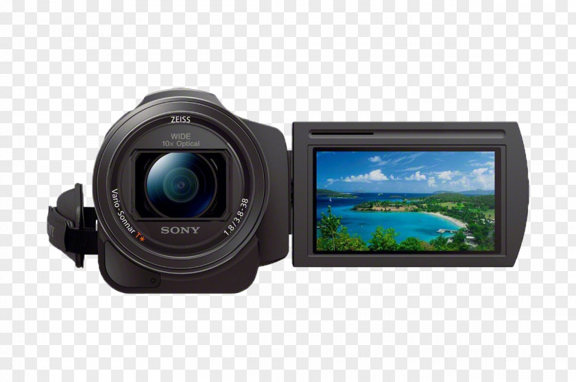 Sony Camera 4K Resolution Camcorder SteadyShot Handycam PNG