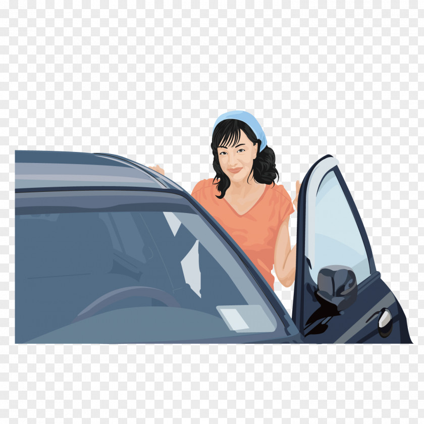 The Door Of Woman Car Automotive Design PNG