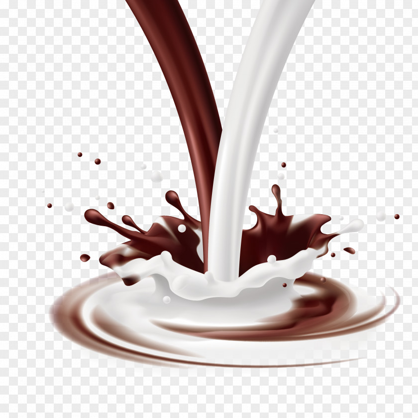 Black And White Milk Milkshake Chocolate PNG