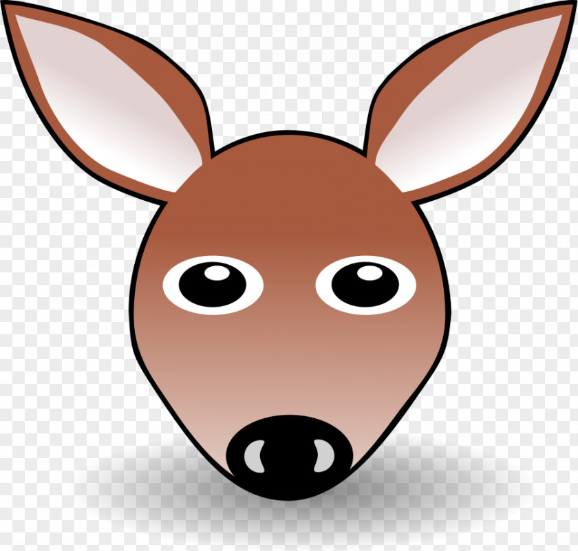 Cartoon Angry Face Kangaroo Head Clip Art PNG