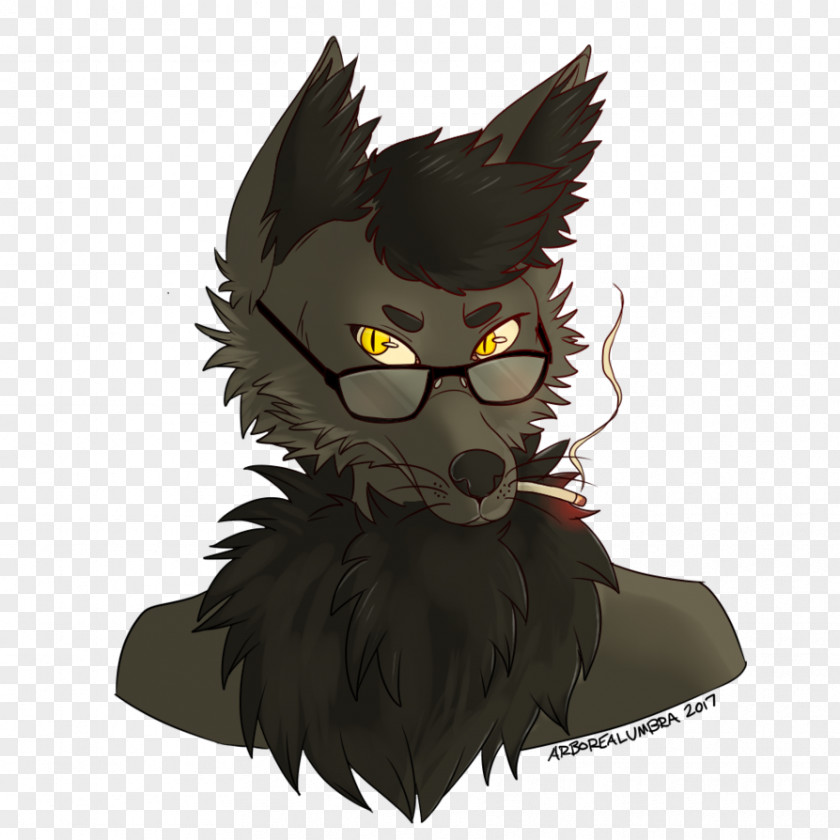 Cat Whiskers Werewolf Cartoon PNG