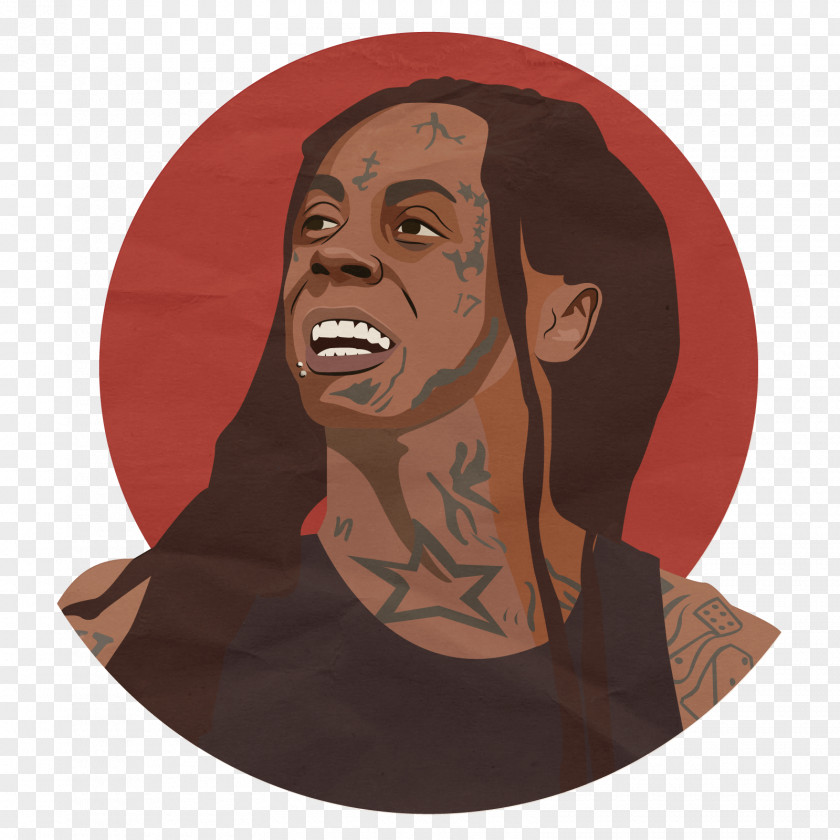 Lil Wayne Facial Hair Portrait PNG