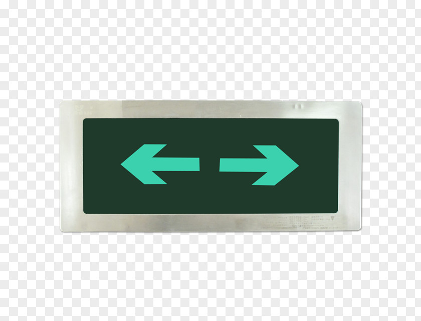 Emergency Exit Signage Green Rectangle Font PNG