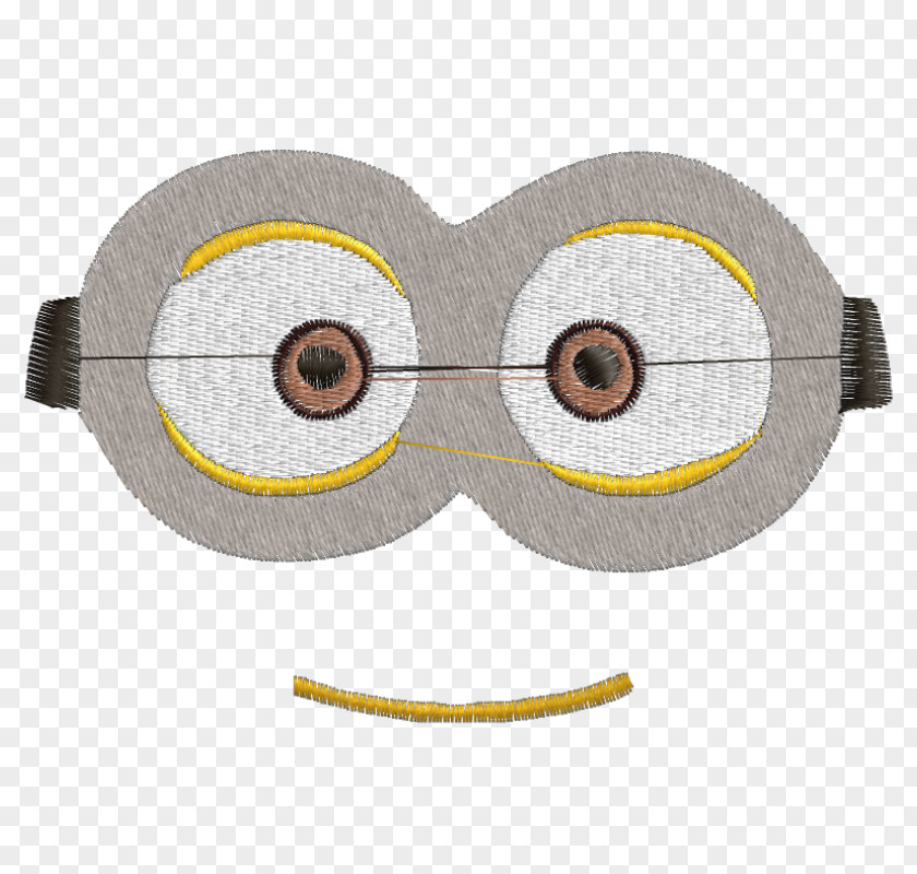 Glasses Embroidery Matrix Minions Sewing Machines PNG