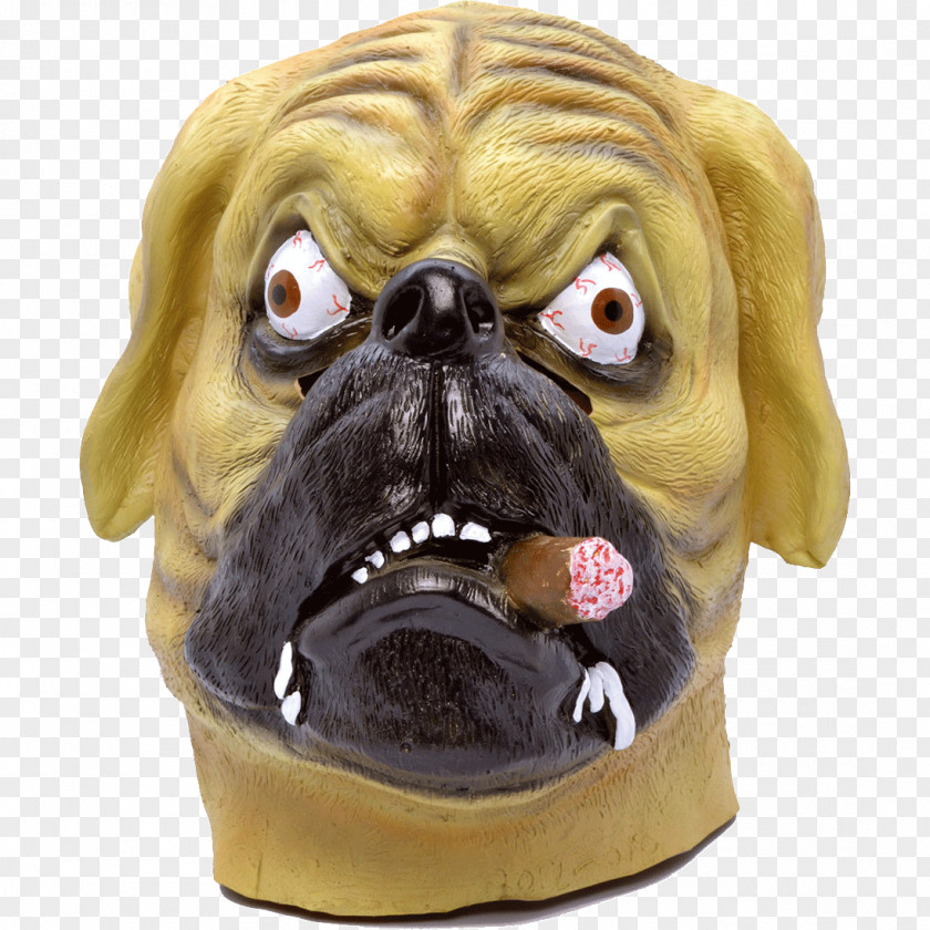 Hogs Bulldog Costume Party Mask Halloween PNG