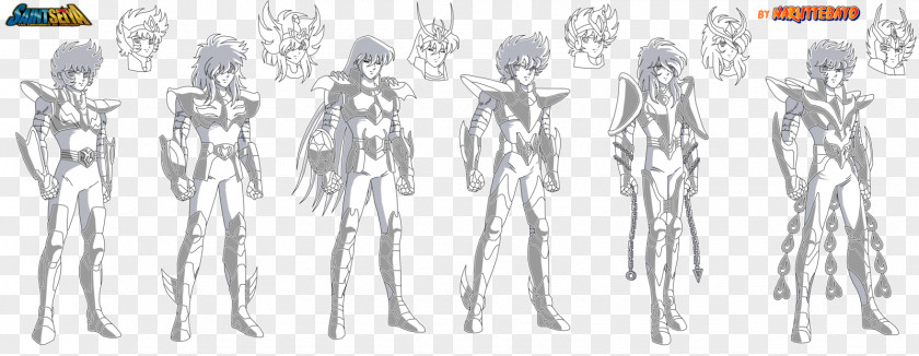 Koga Saint Seiya White Animated Cartoon PNG