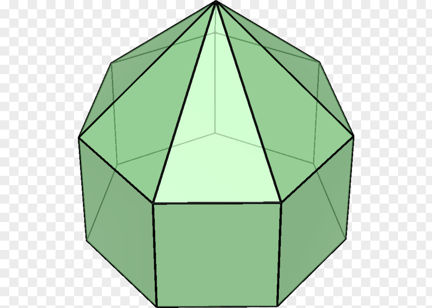Pyramid Hexagonal Heptagonal Elongated Triangular Prism PNG