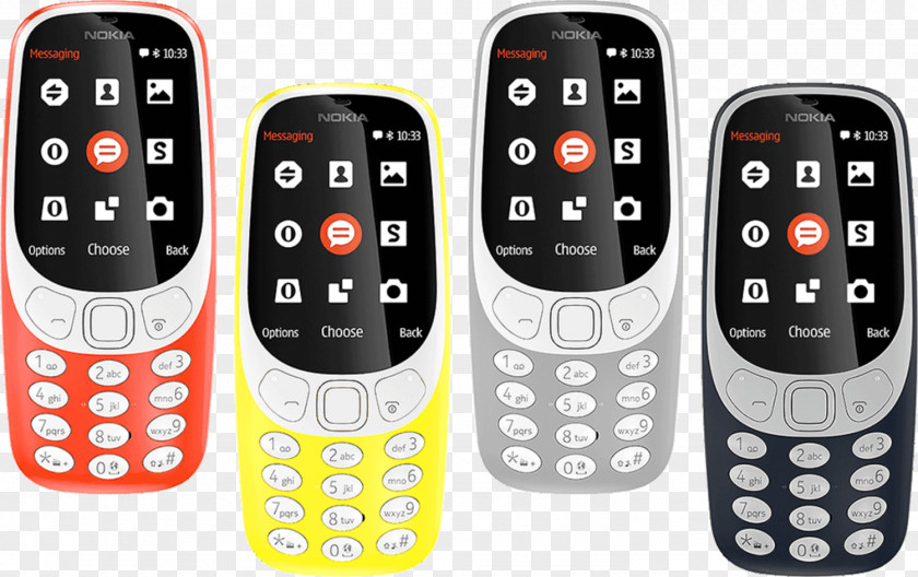 Smartphone Nokia 3310 (2017) 6 HMD Global Feature Phone PNG