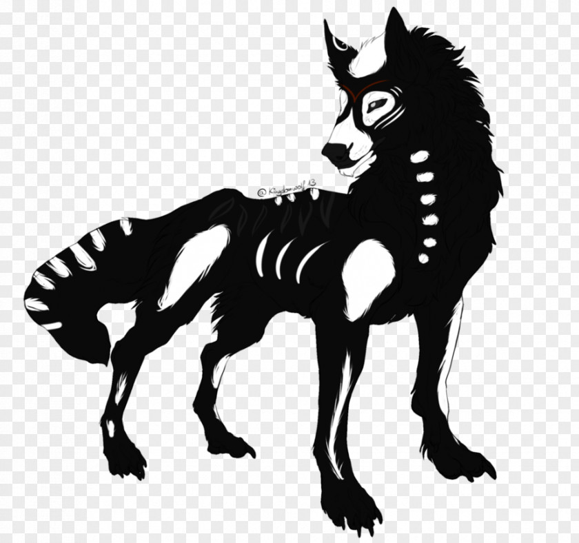 Spooky Scary Skeletons Canidae Mustang Legendary Creature Dog Clip Art PNG