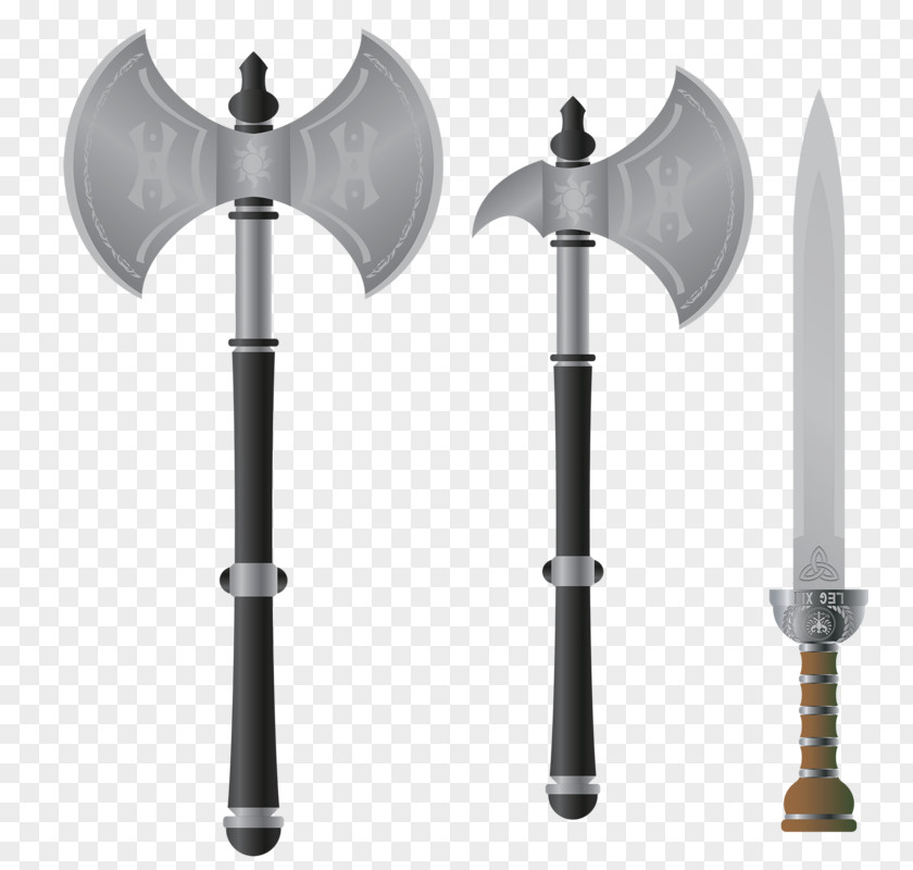 Sword And Ax Weapon Axe Tomahawk PNG