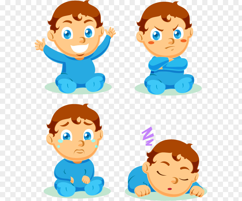 Blue Baby Infant Crying Clip Art PNG