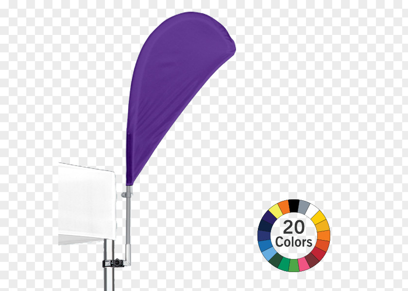 COLOR POP Tent Flag Color Purple PNG