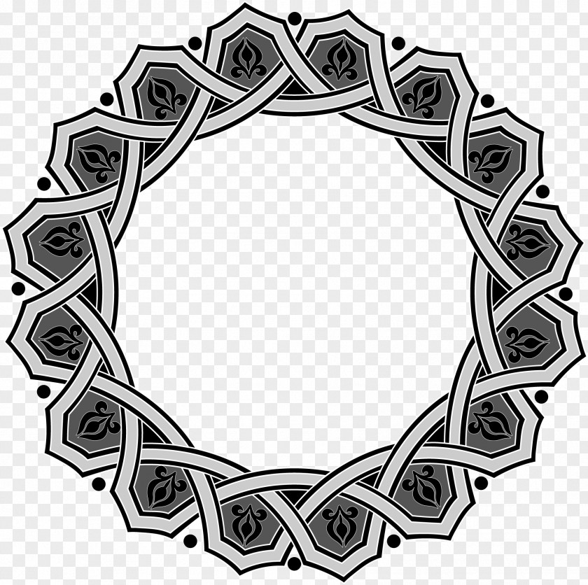 Eslimi Black And White Arabesque PNG