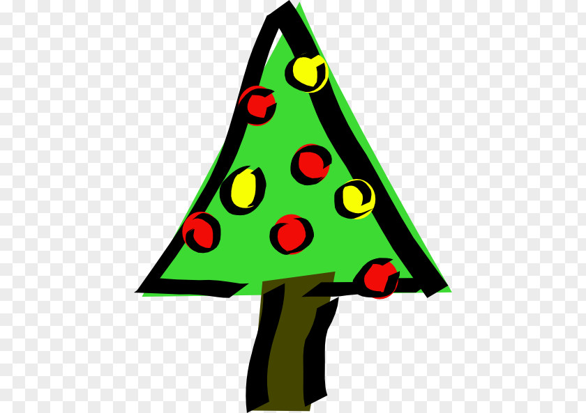 Free Art Clipart Christmas Tree Little Clip PNG