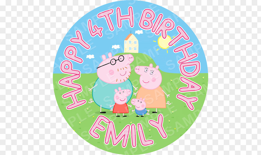 Gold Pig Birthday Cake Animated Film Television Show Series PNG