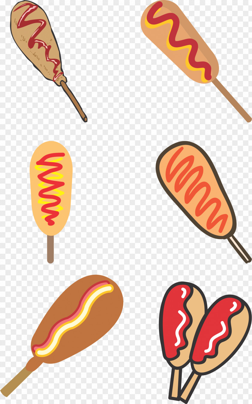 Hot Dog Corn Fast Food Clip Art PNG