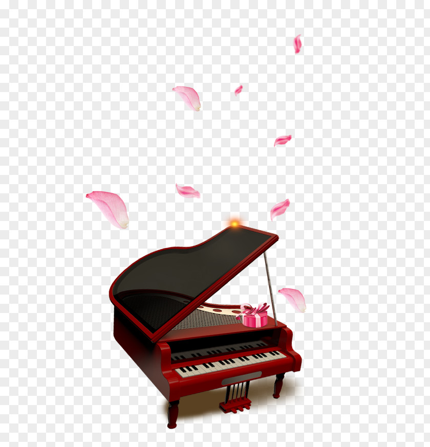 Petal Piano Musical Instrument PNG