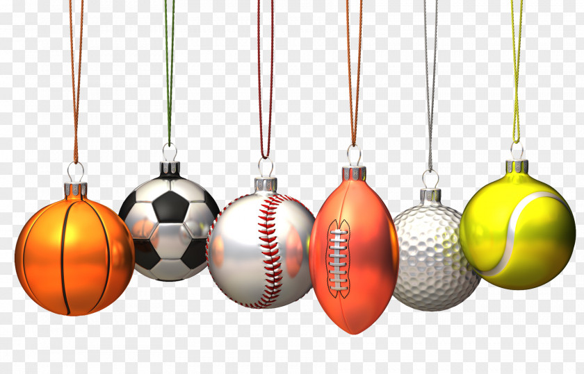 Sports Balls Bell Basketball Christmas Ornament Ball Game Football PNG