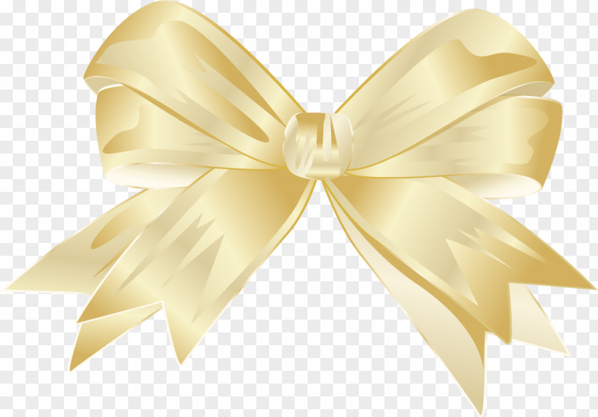 Beautiful Yellow Bow Tie PNG