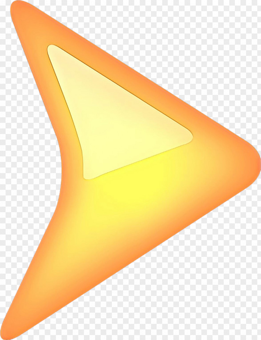 Cone Yellow Arrow PNG
