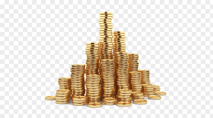 Golden Coins Gold Coin Stock Photography Stack PNG