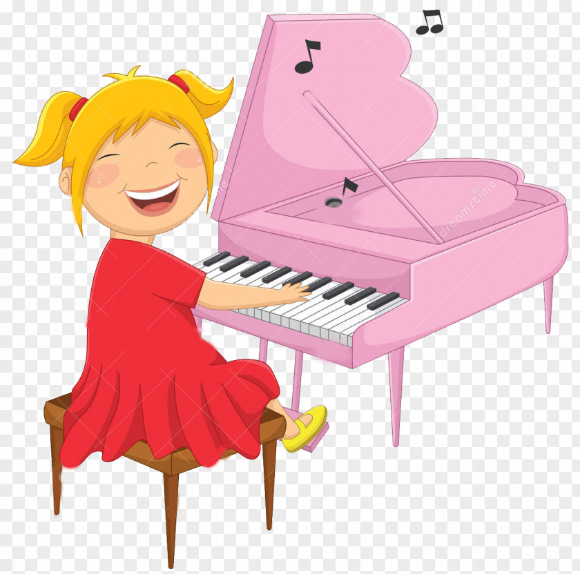 Piano Girl PNG , girl talking clipart PNG