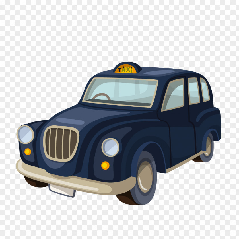 Taxi London Cartoon Stock Illustration PNG