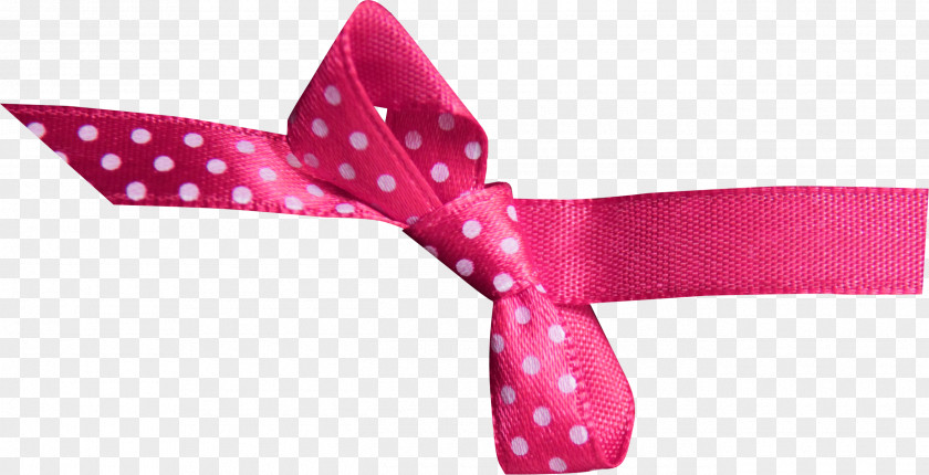 Polka Dot Pink Bow Pattern PNG
