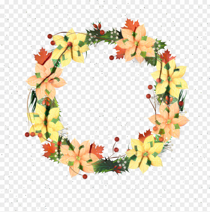 Wreath Leaf Floral Design PNG