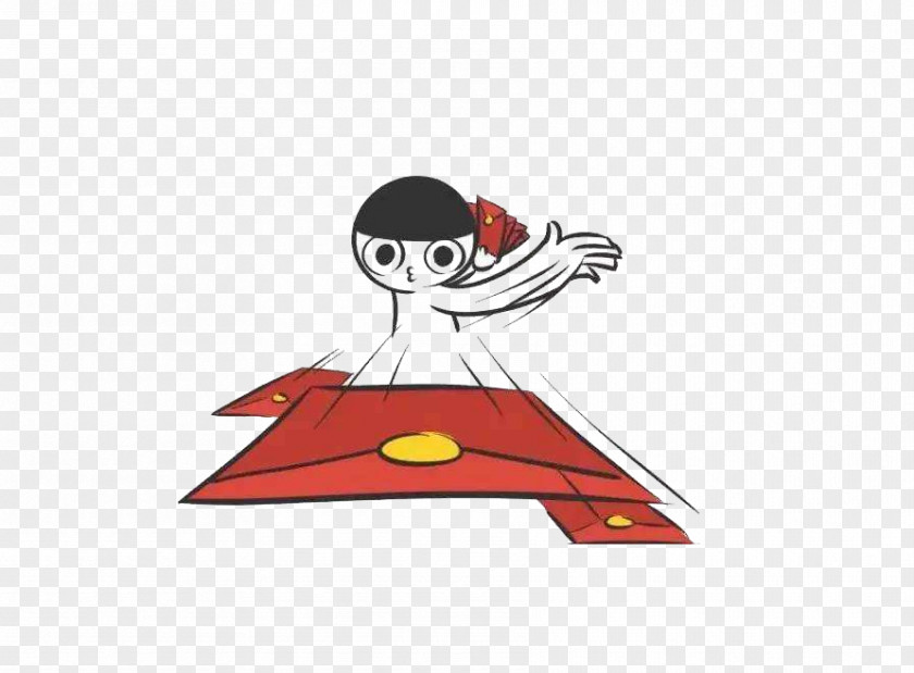 Black Hair Chongzuo Red Envelope WeChat Chinese New Year PNG