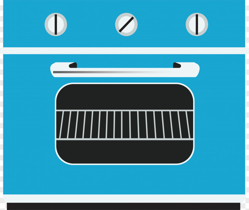 Light Blue Electric Oven Furnace Barbecue Baking PNG