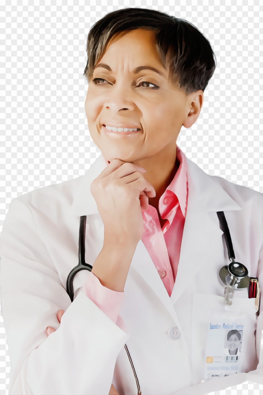 Medical Assistant White Coat Stethoscope PNG