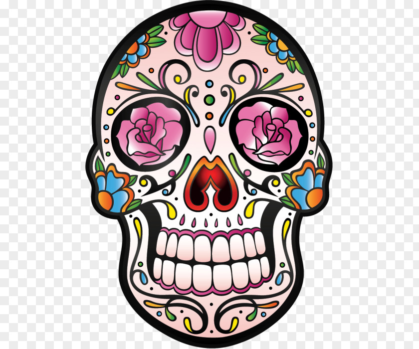 Skull Calavera Mexican Cuisine And Crossbones Tequila PNG