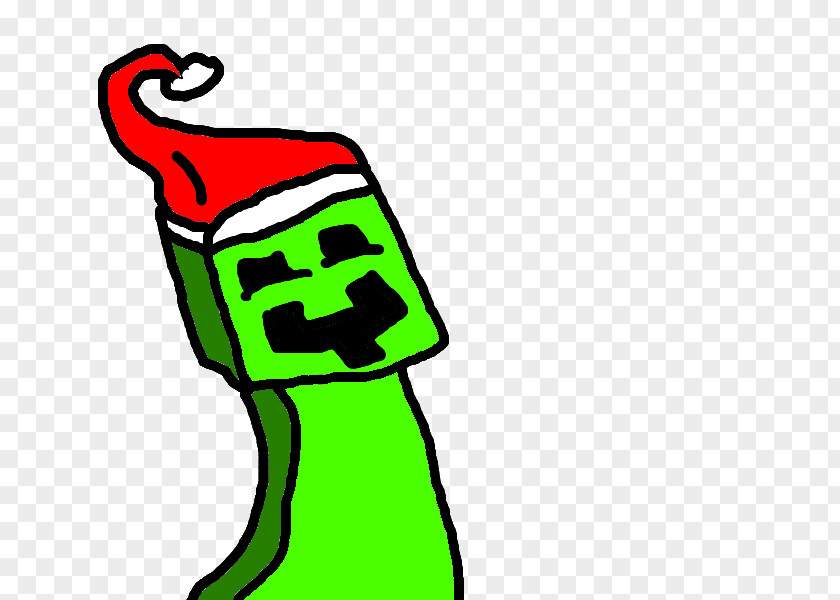 Creeper Minecraft Christmas Clip Art PNG