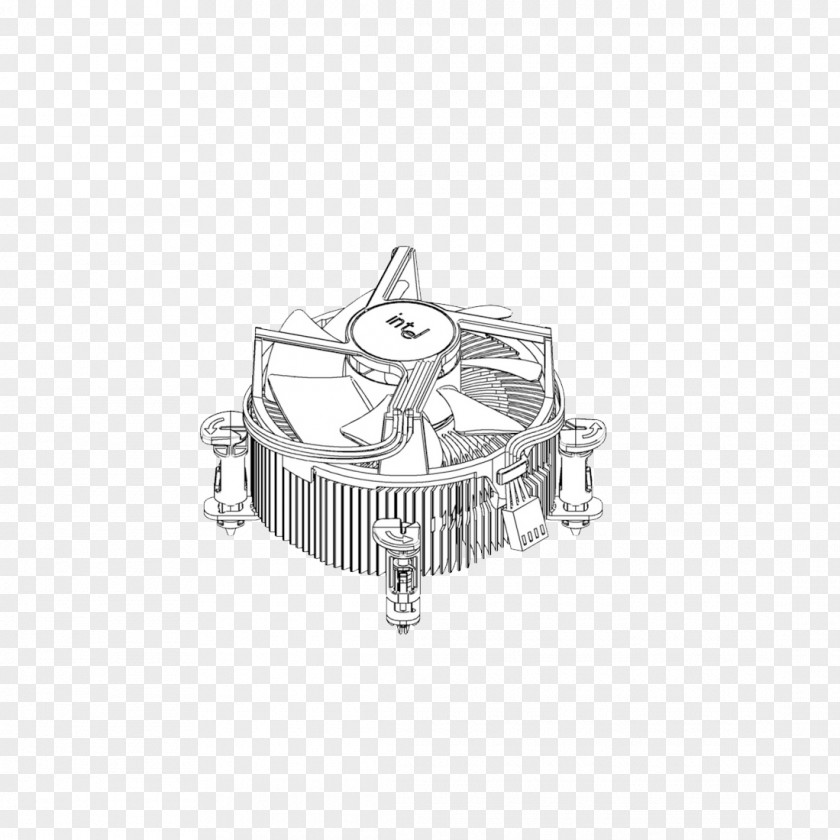 Fan Assembly Heat Sink Central Processing Unit Laptop PNG