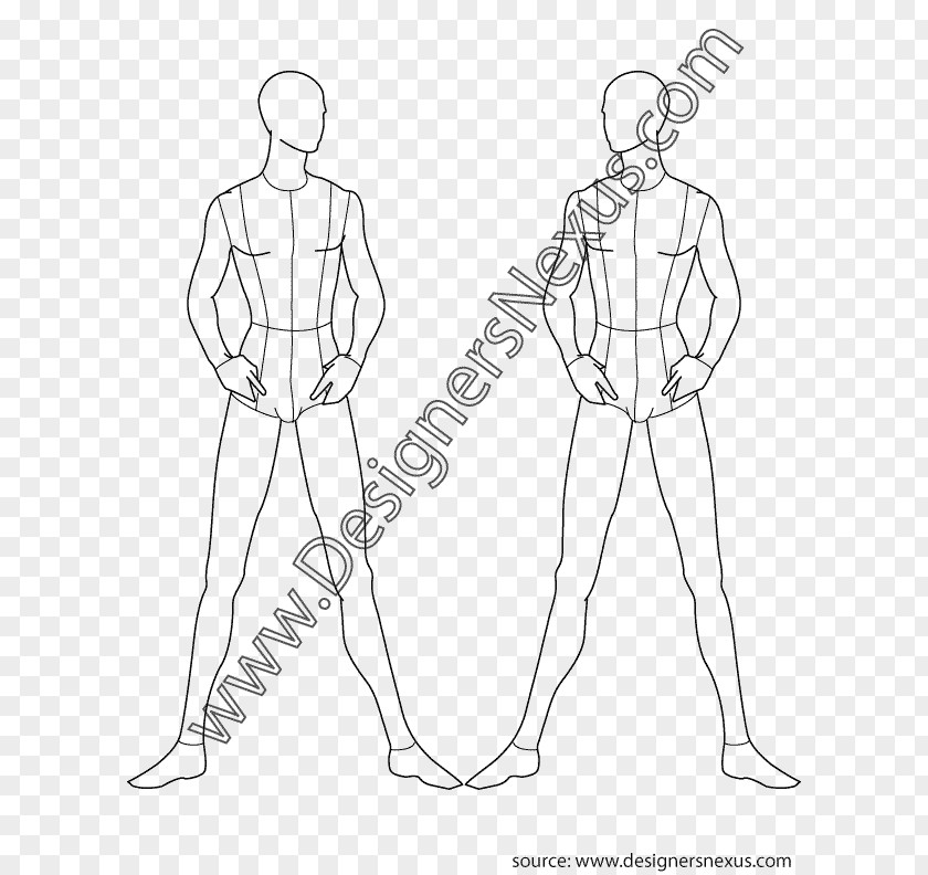 Female Fashion Illustrator Sketch Croquis Drawing Illustration Design PNG