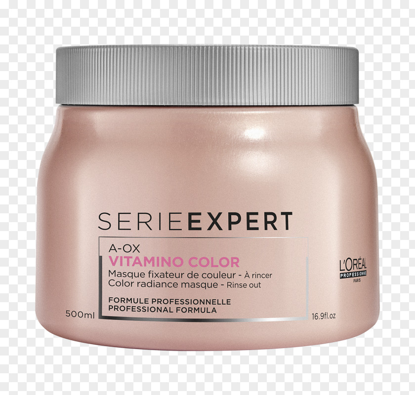 Mask L'Oréal Professionnel Série Expert VITAMINO COLOR A-OX Color Radiance Protection + Perfecting Jelly Masque Shampoo Vitamino Crema 750ml Facial PNG