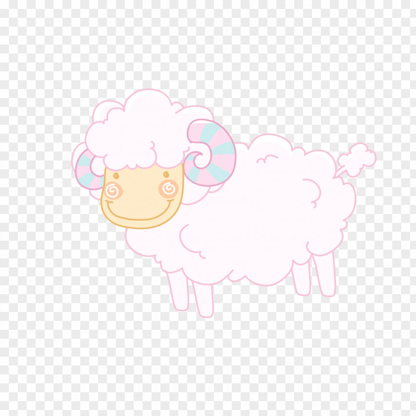 Pink Sheep Textile Mammal Clip Art PNG