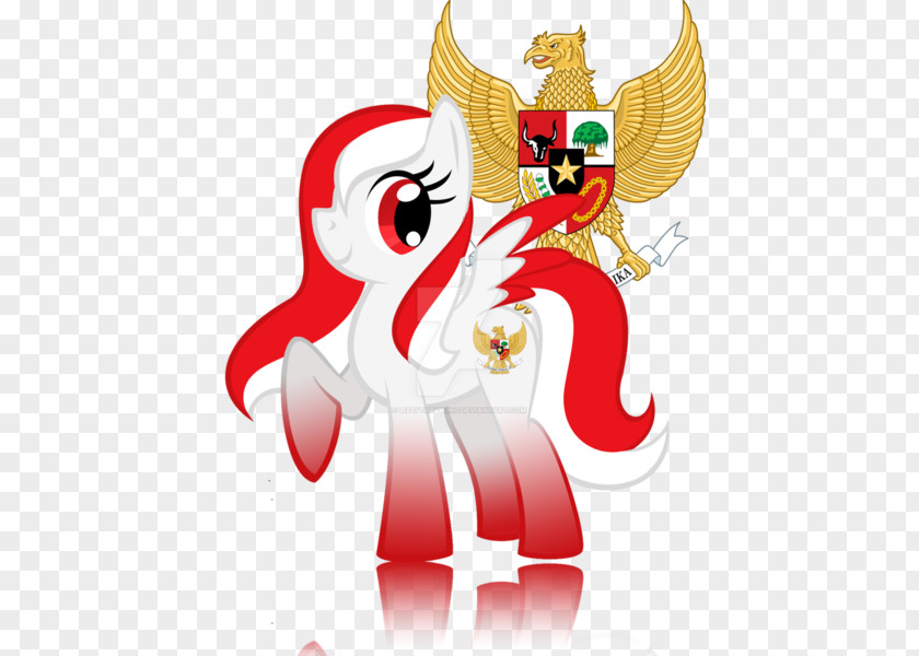 Flag Of Indonesia Pony Image Stock Photography PNG