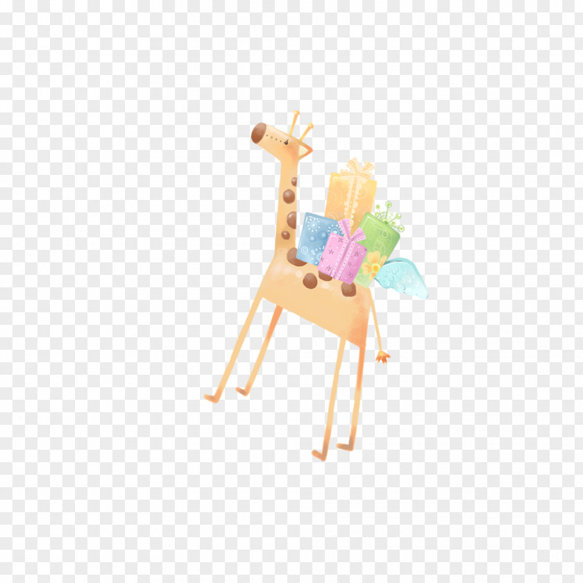 Giraffe Toys Deer Cartoon Illustration PNG