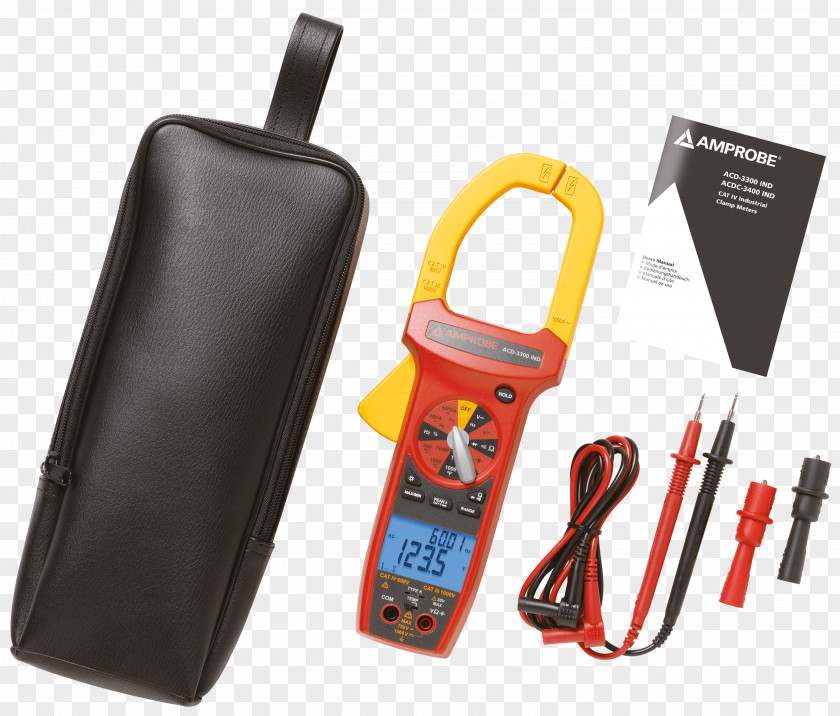 Measuring Instrument Current Clamp Amprobe ACD-3300 IND Digital Meter Corporation True RMS Converter PNG