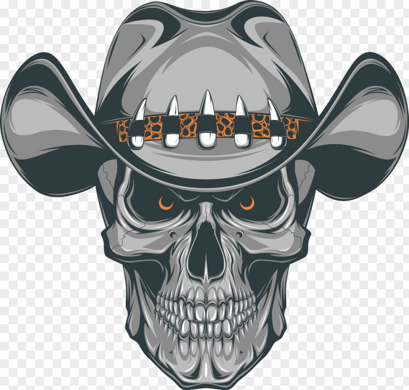 Cowboys And Skull Old School (tattoo) Cowboy PNG