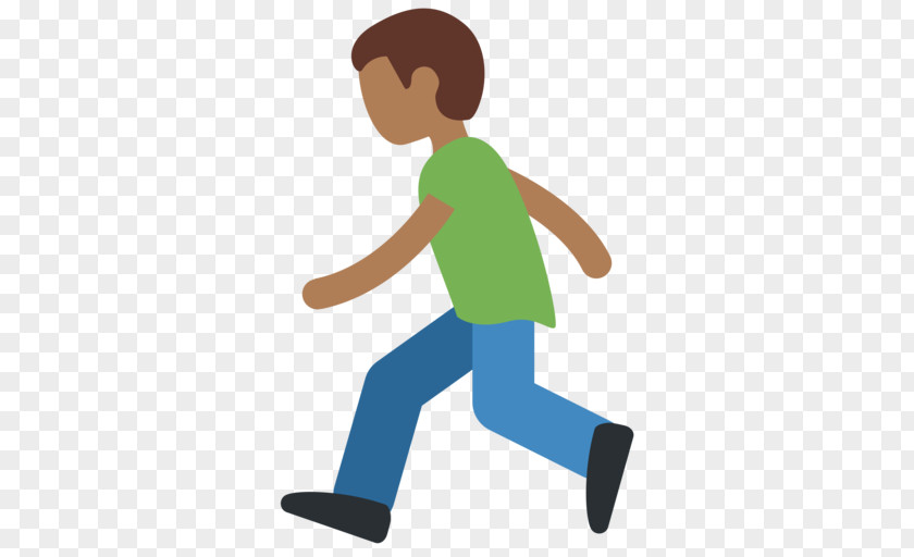 Emoji Human Skin Color Dark Running Sports PNG
