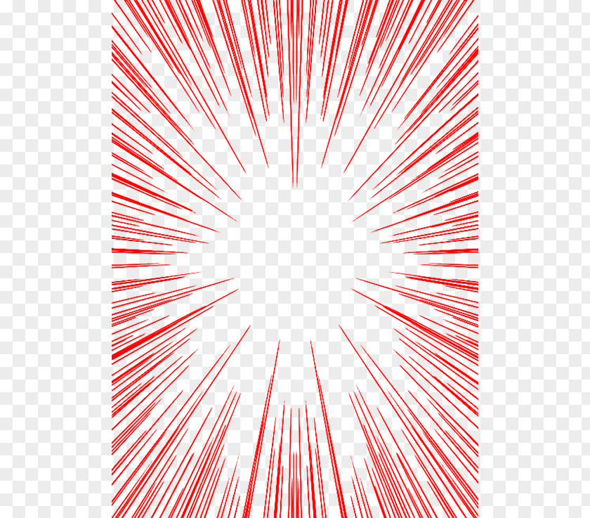 Line Explosion Red PNG