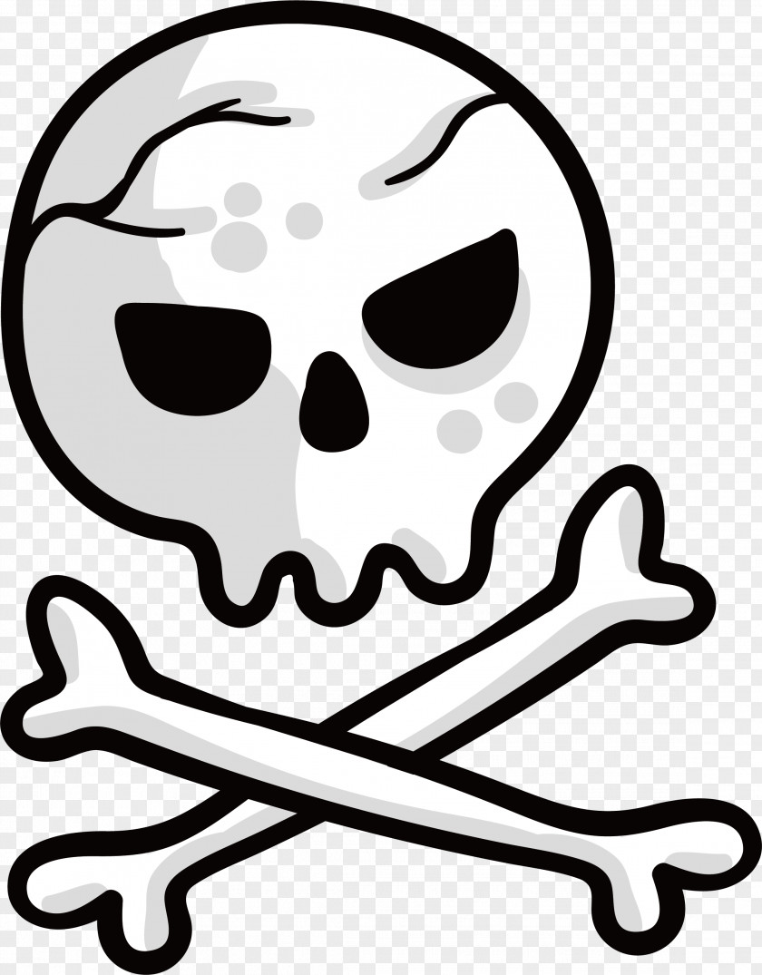 Skull Of Terror Skeleton Cartoon Clip Art PNG