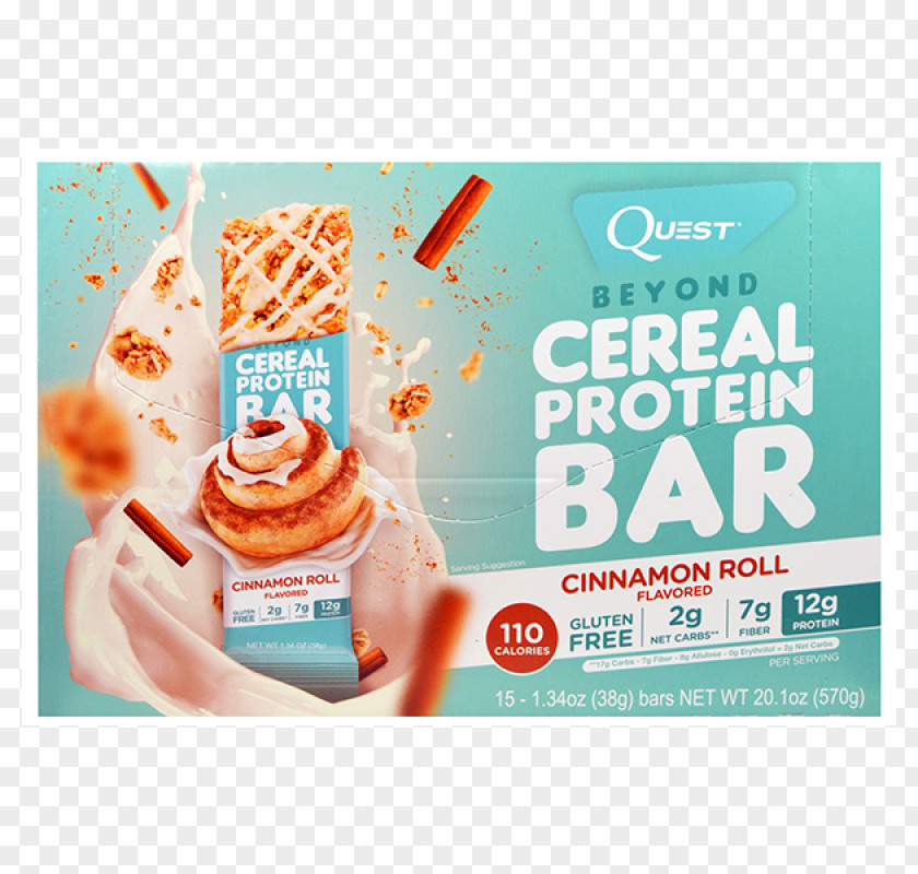 Sugar Cinnamon Roll Breakfast Cereal Dietary Supplement Protein Bar Nutrition PNG